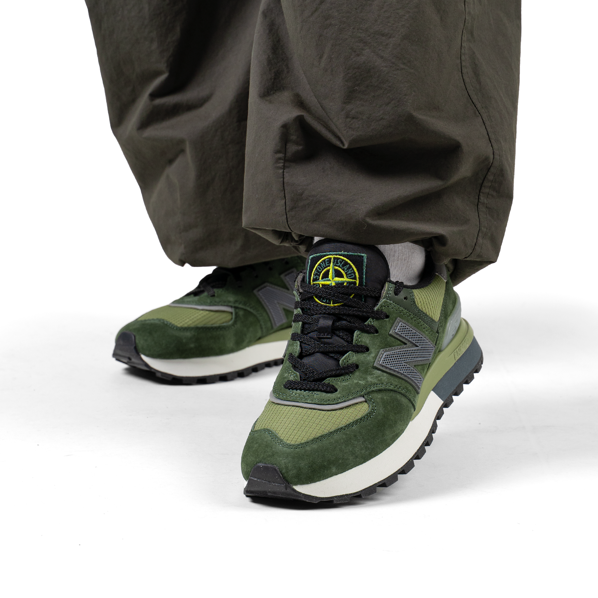 New Balance 574 Legacy Stone Island Dark Green