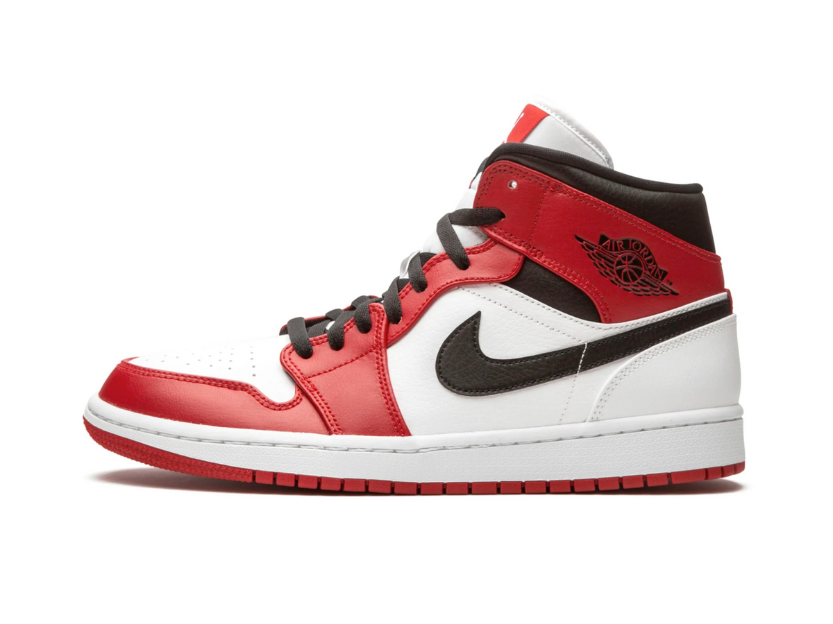 Nike Air Jordan 1 Mid "Chicago White Toe" - street-bill.dk