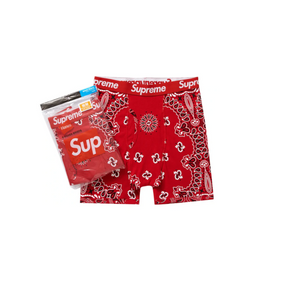 Supreme Hanes Bandana Boxer Briefs (2 stk.) "Red"