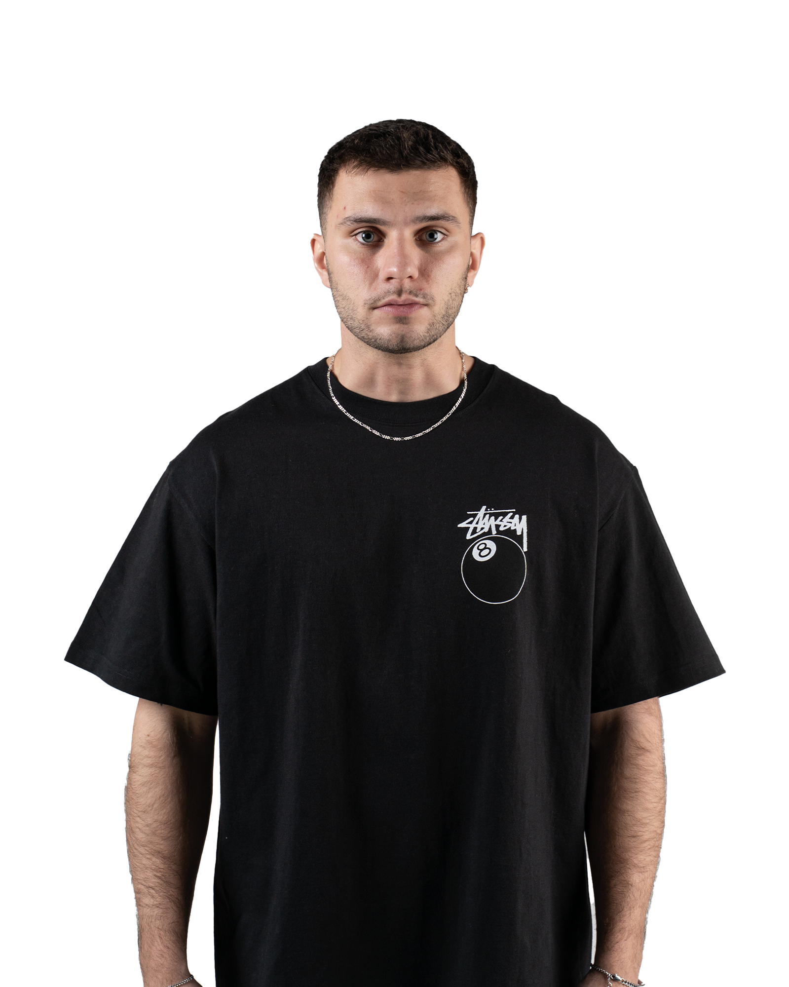 Stussy 8 Ball Tee "Black" - street-bill.dk