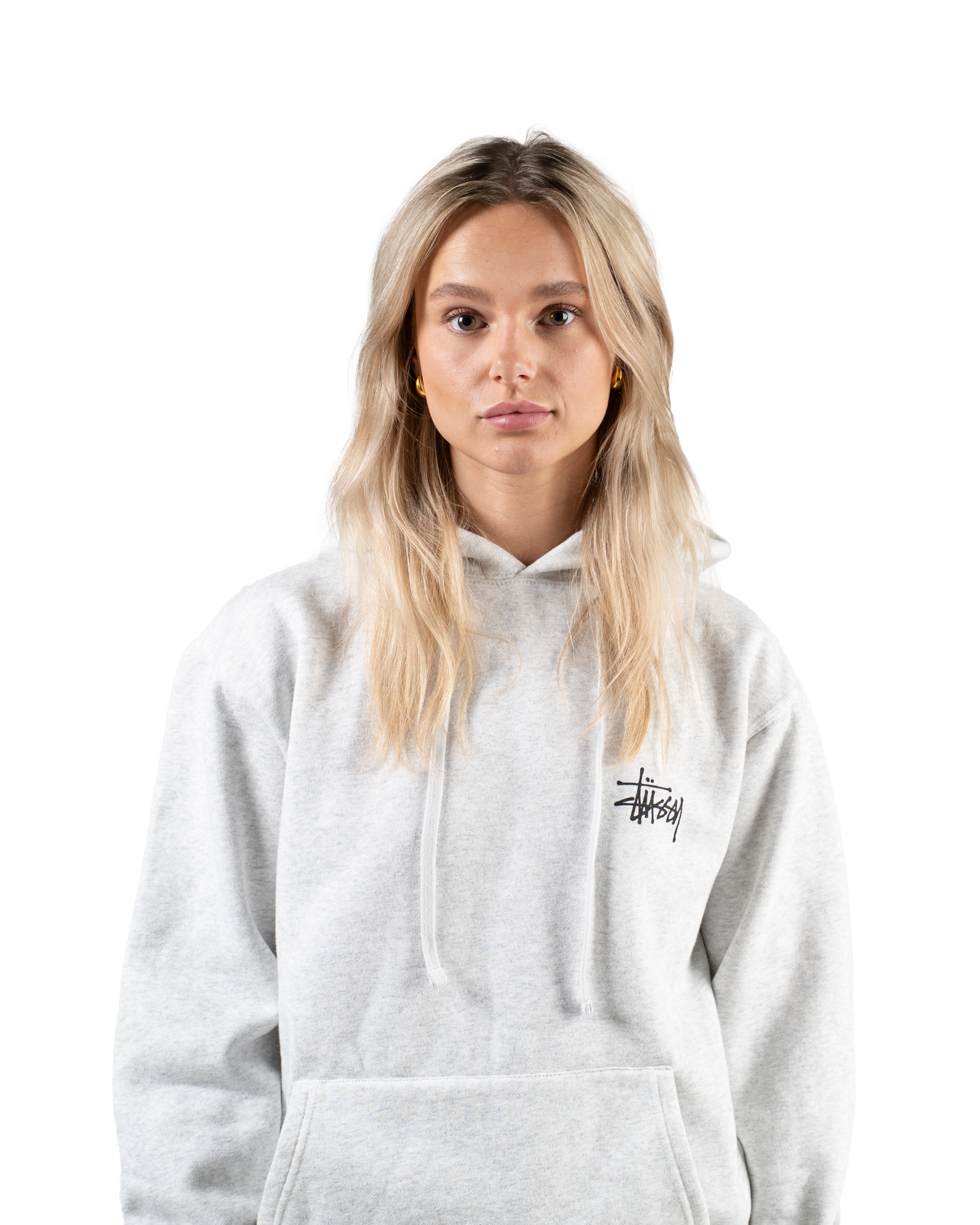 Stüssy Basic Hoodie "Ash Heather"