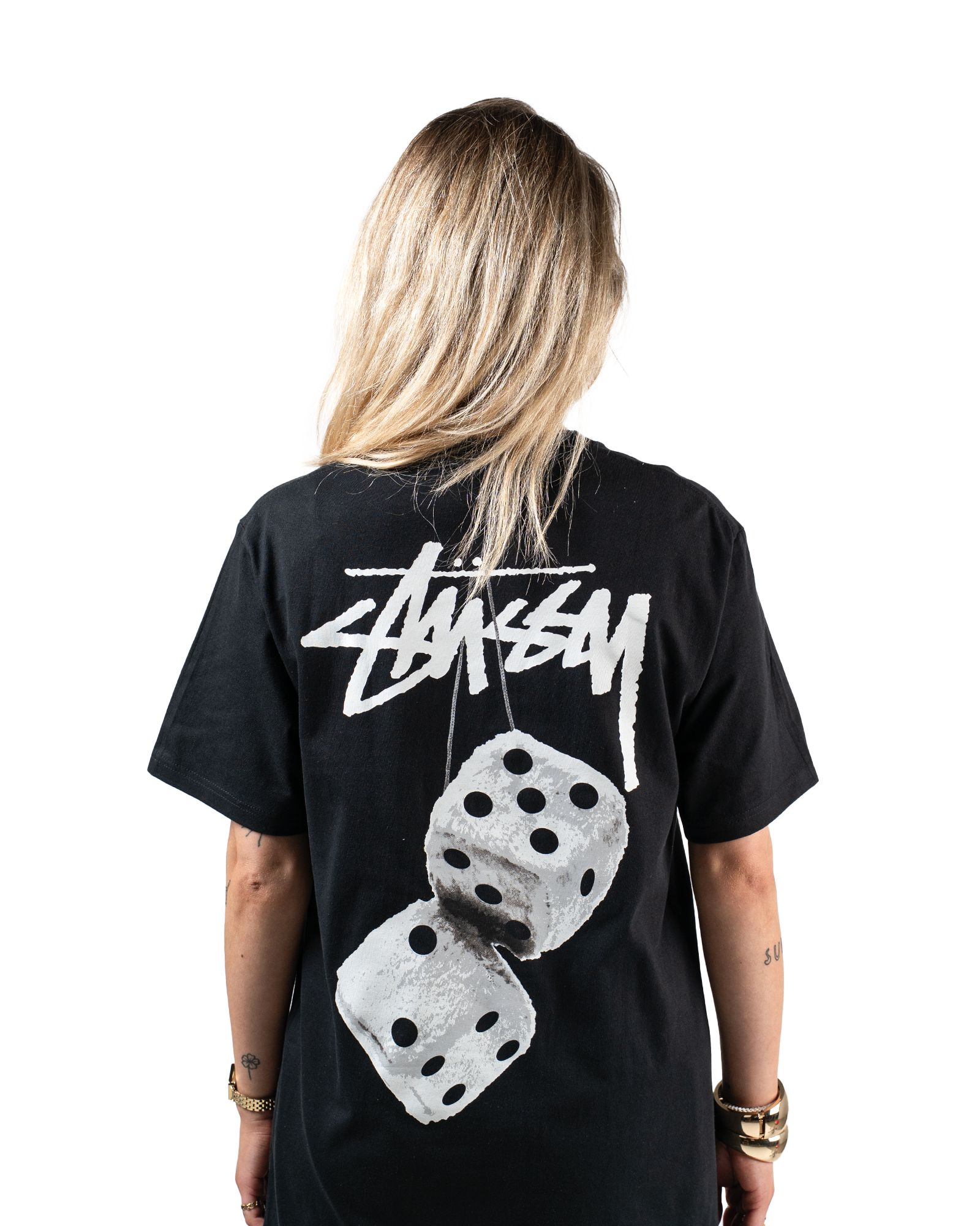 Stüssy Fuzzy Dice Tee "Black"