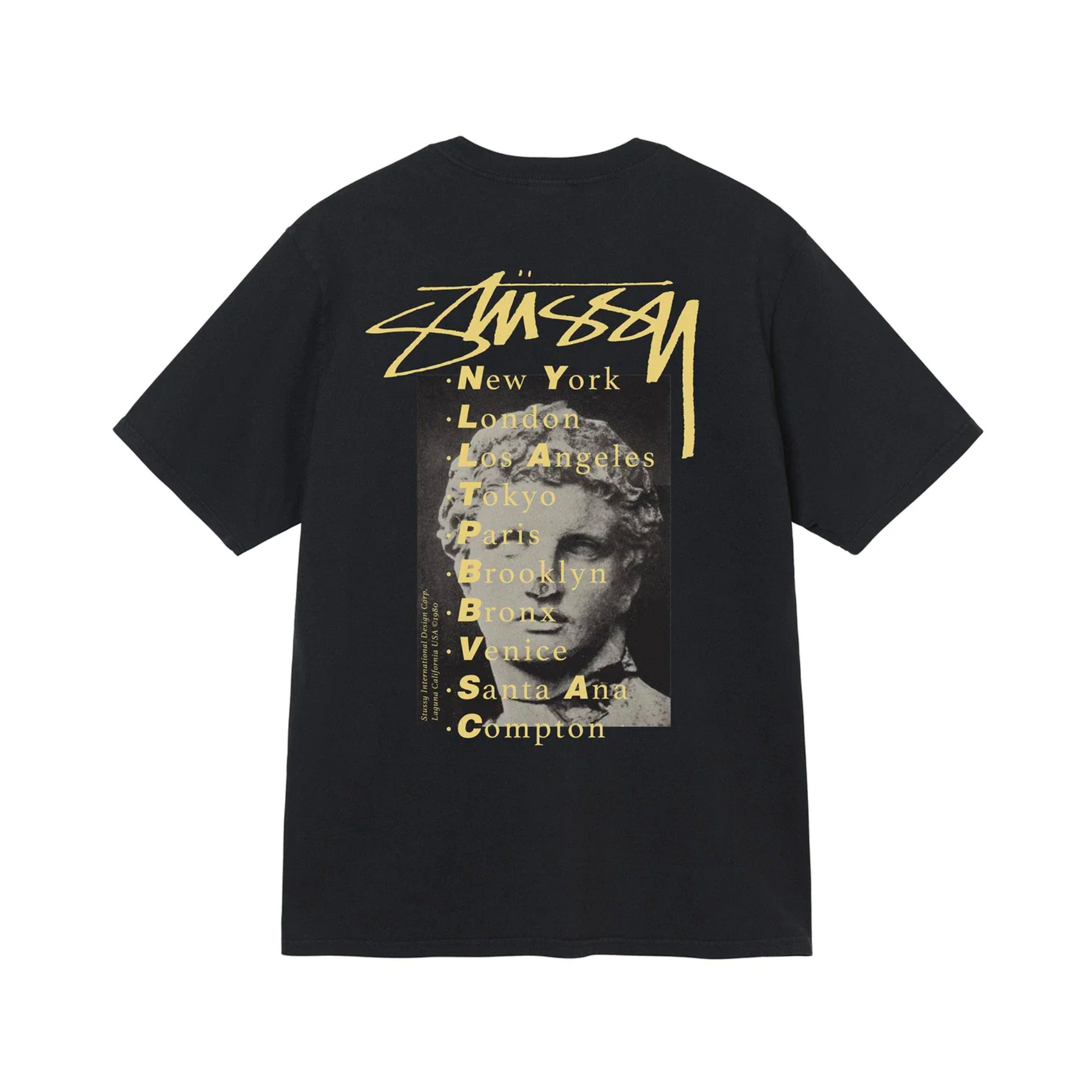 Stüssy Statue Pigment Dyed T-shirt "Black"