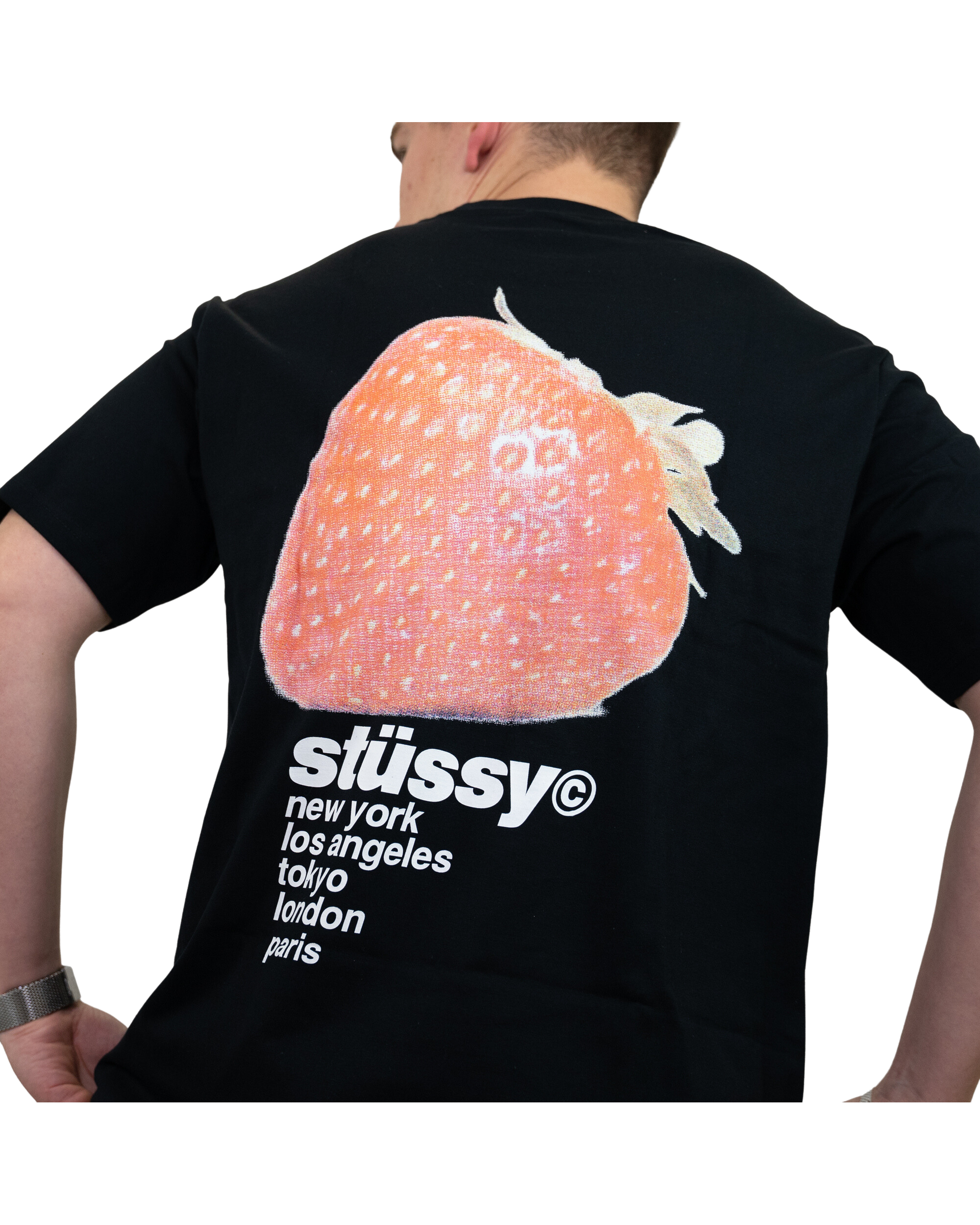 Stüssy Strawberry T-shirt "Black"