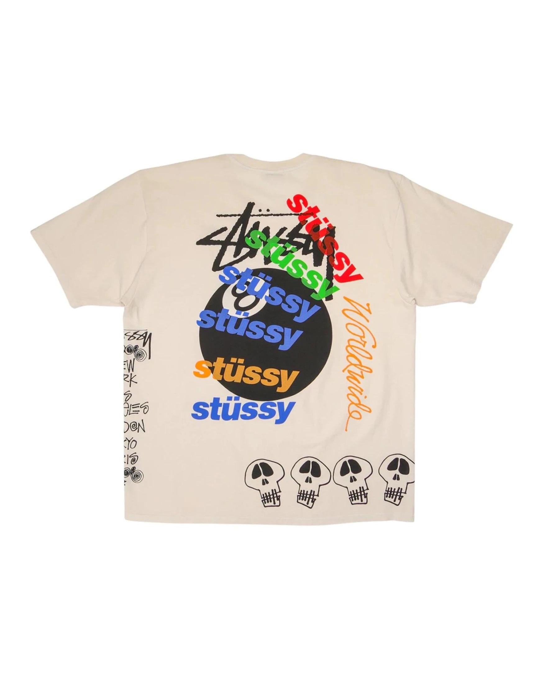 Stüssy Test Strike Pigment Dyed Tee "Natural" - street-bill.dk