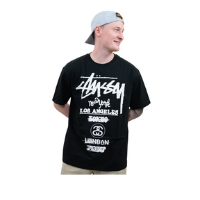 Stüssy World Tour T-shirt "Black"