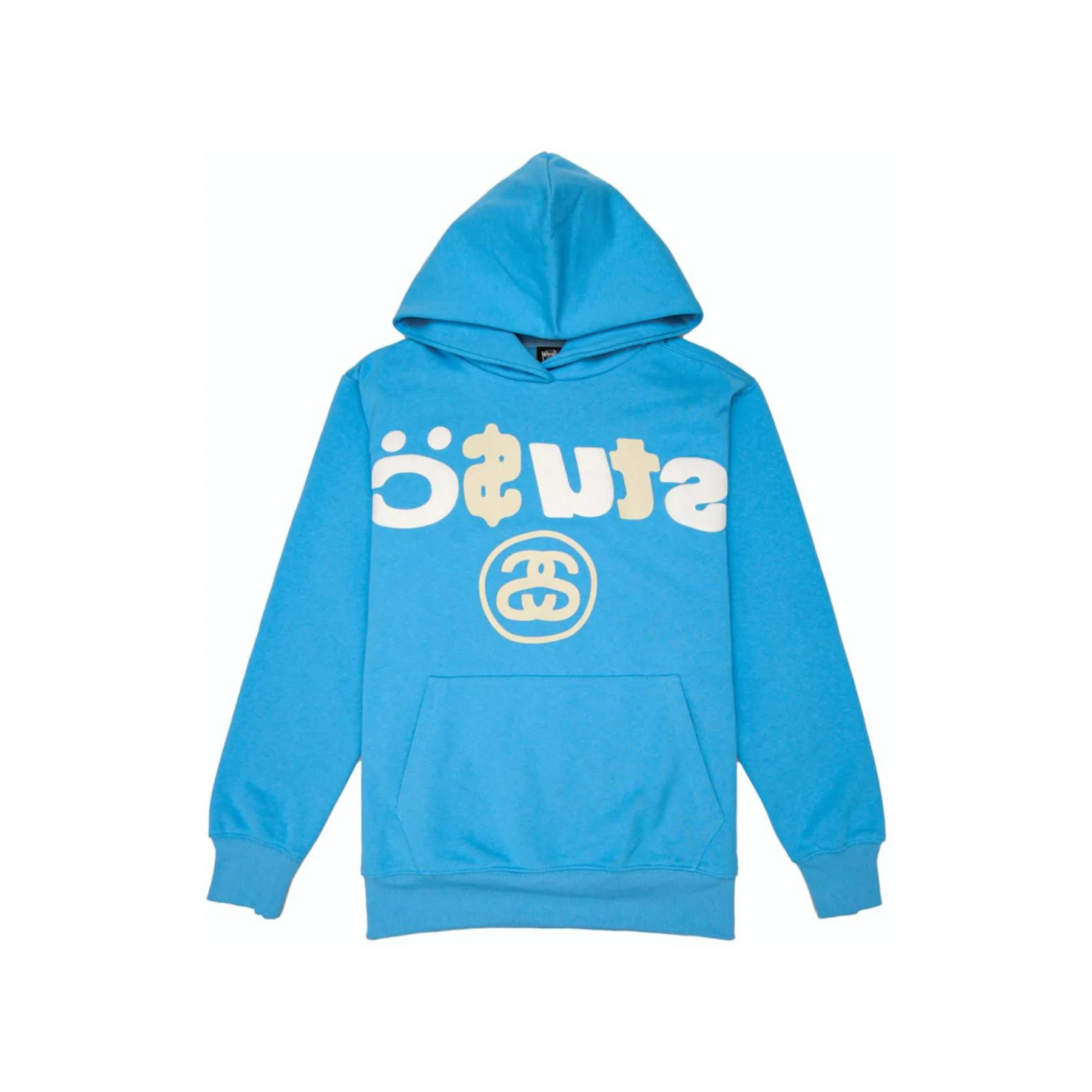 Stüssy X CPFM 8 Ball Pigment Dyed Hoodie "Blue" - street-bill.dk