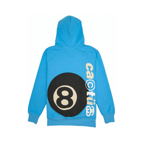 Stüssy X CPFM 8 Ball Pigment Dyed Hoodie "Blue" - street-bill.dk