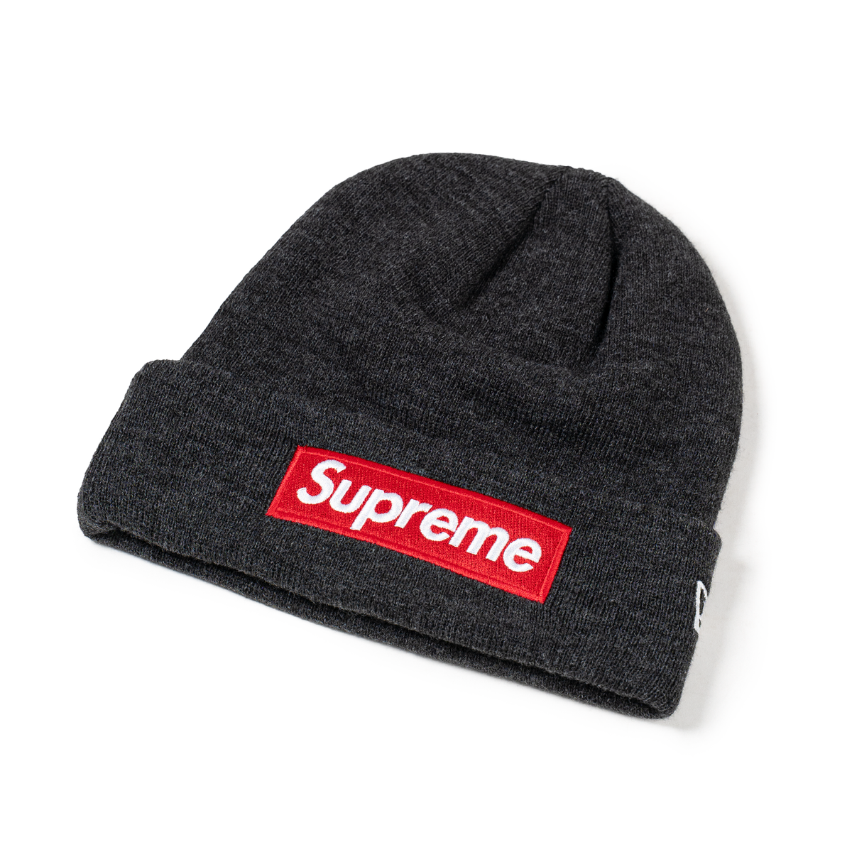 Supreme New Era Box Logo Beanie FW21 Charcoal