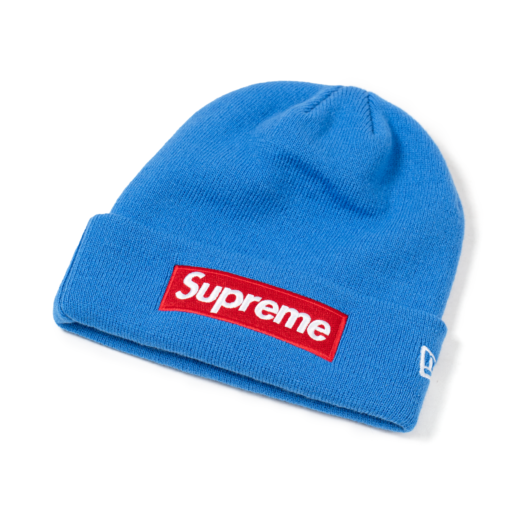 Supreme New Era Box Logo Beanie FW22 Blue