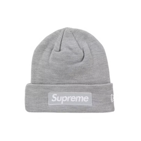 Supreme box logo beanie Grey 