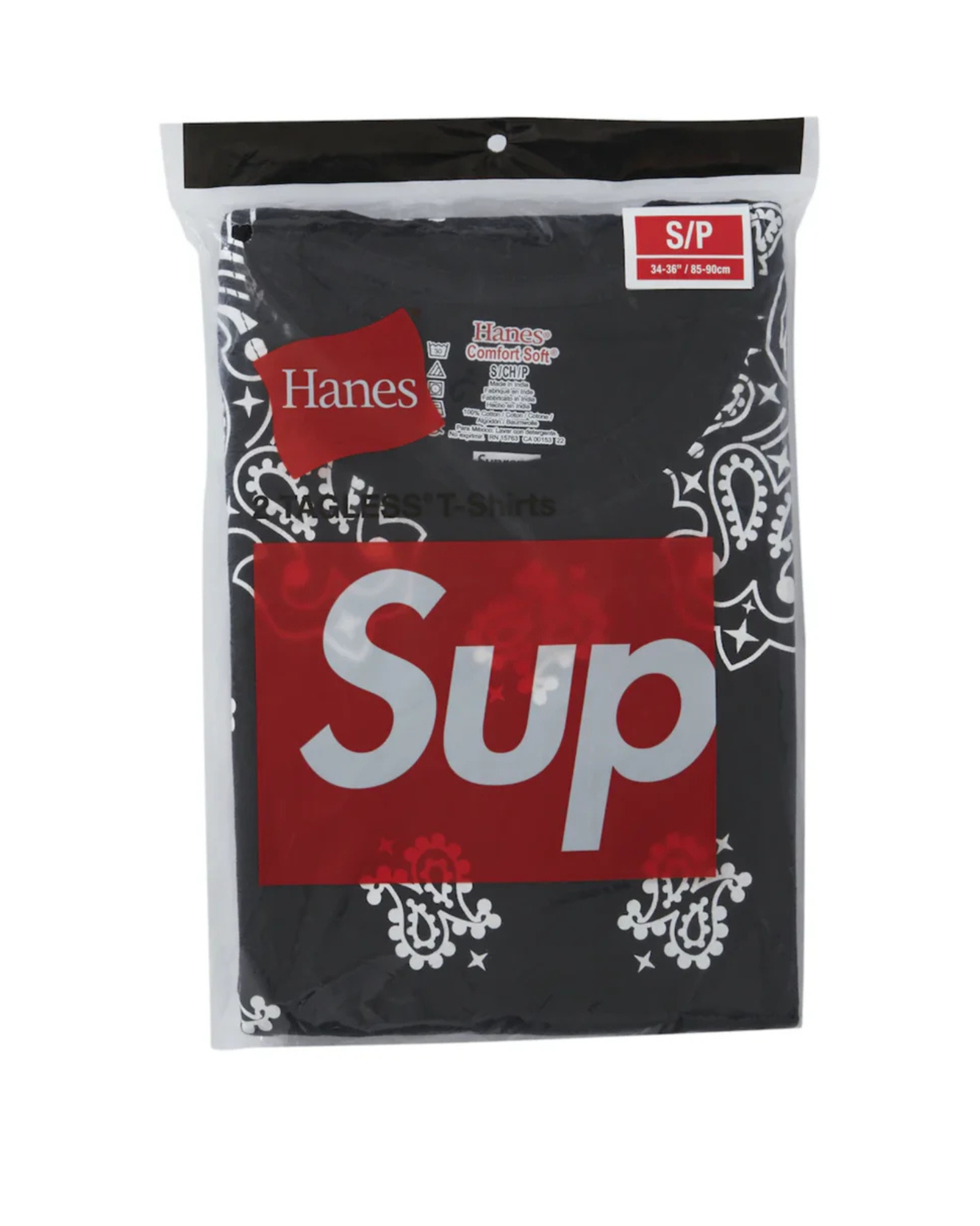 Supreme Hanes Bandana Tagless Black