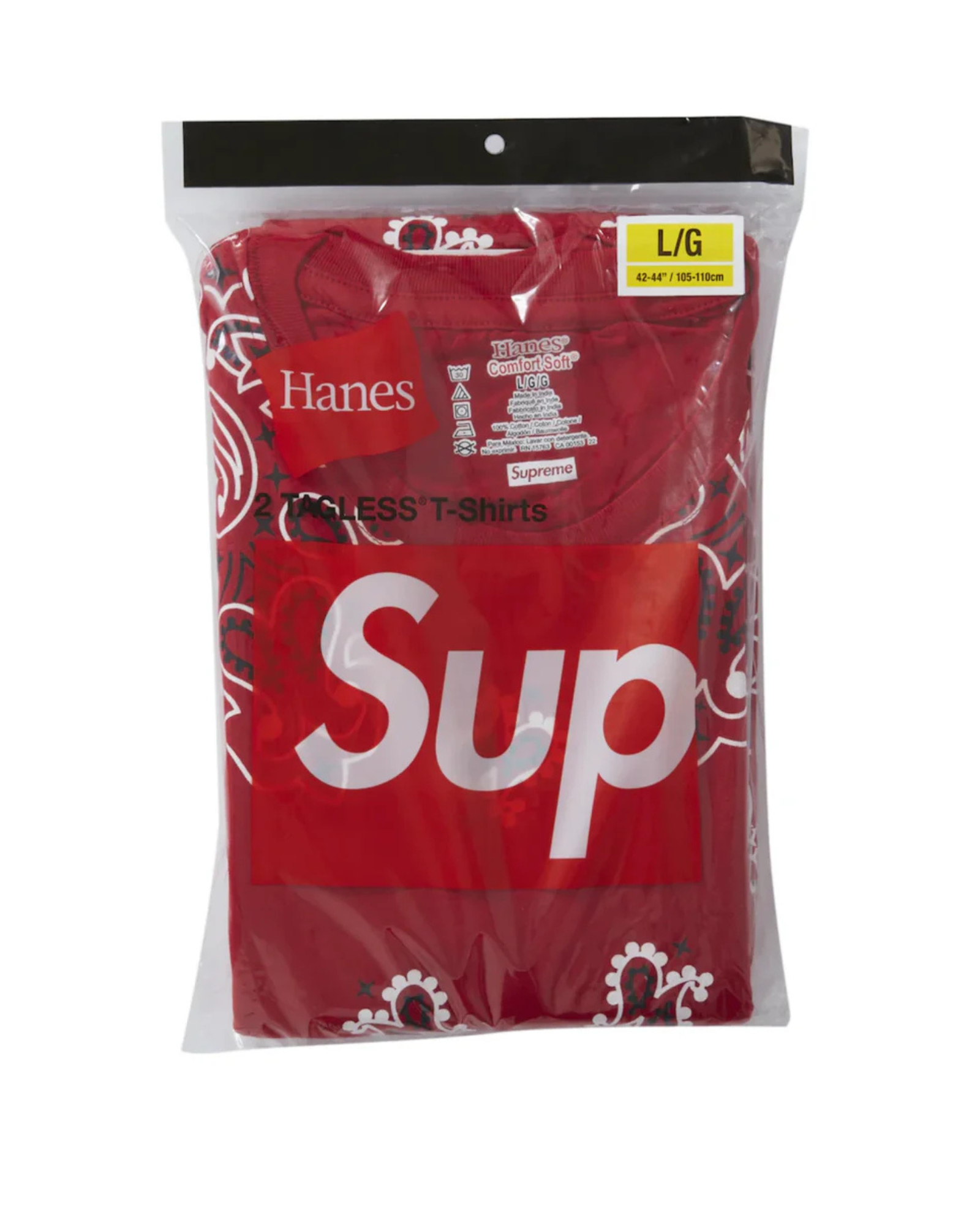 Supreme Hanes Bandana Tagless