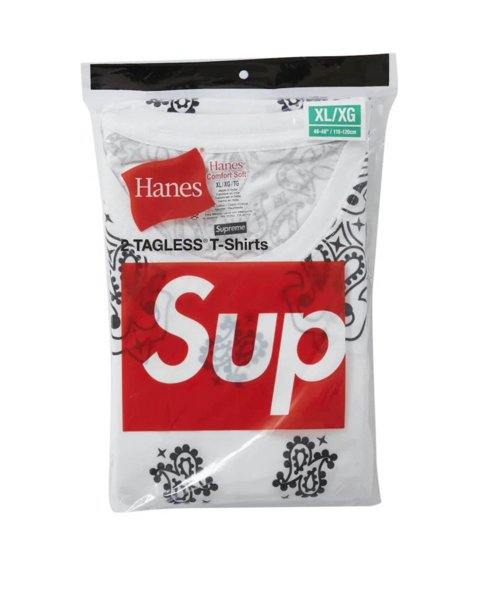 Supreme Hanes Bandana Tagless