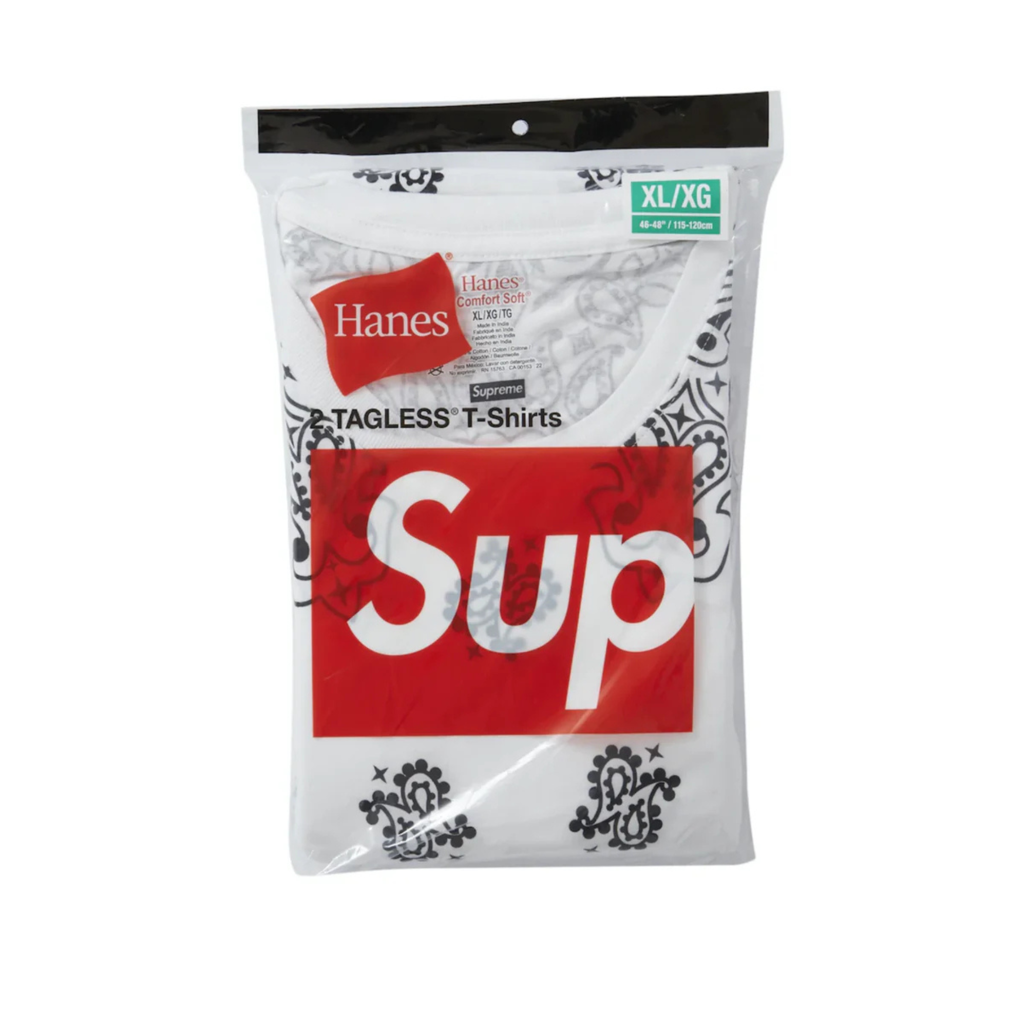 Supreme Hanes Bandana Tagless