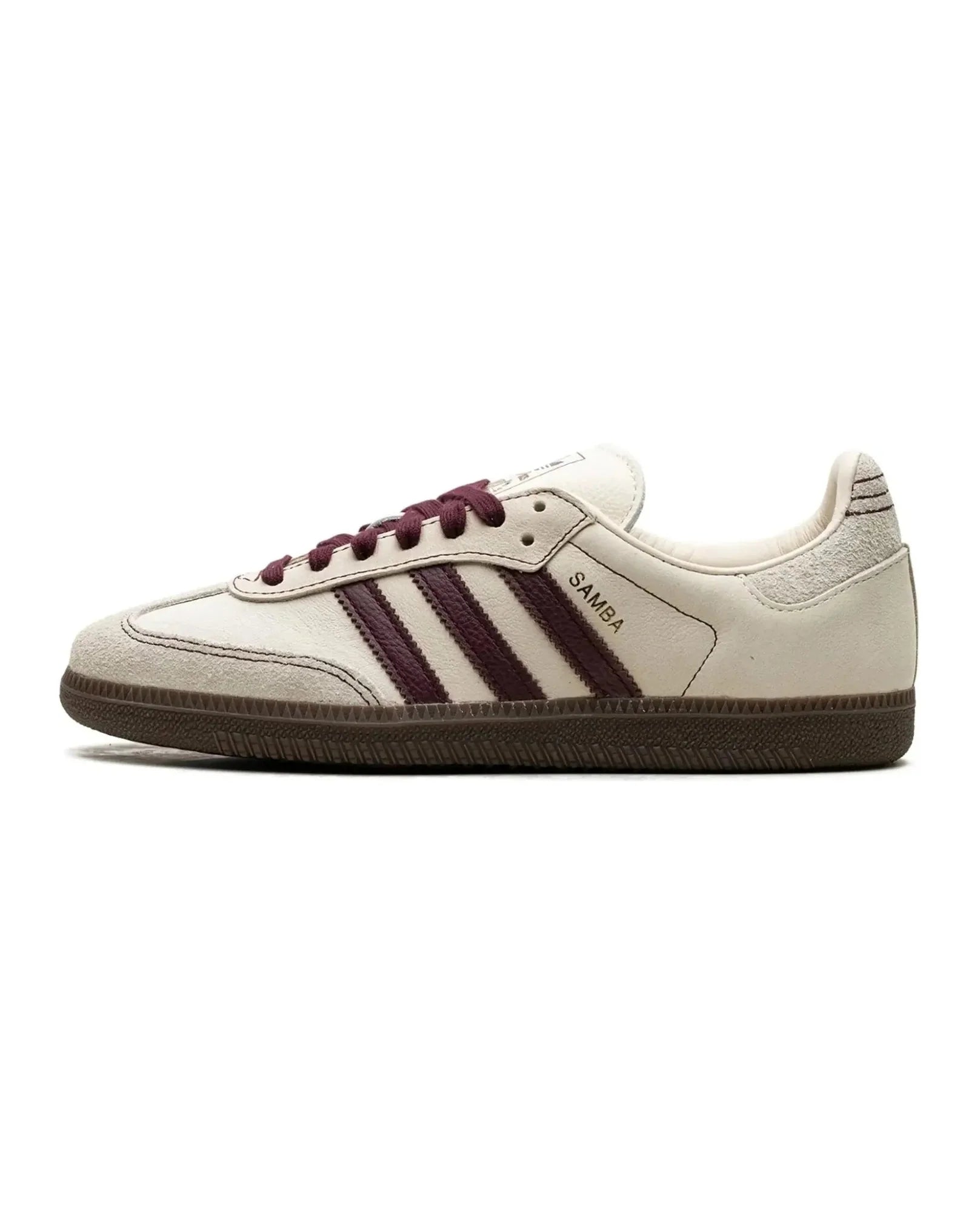 adidas Samba OG Wonder White Maroon (Women's)