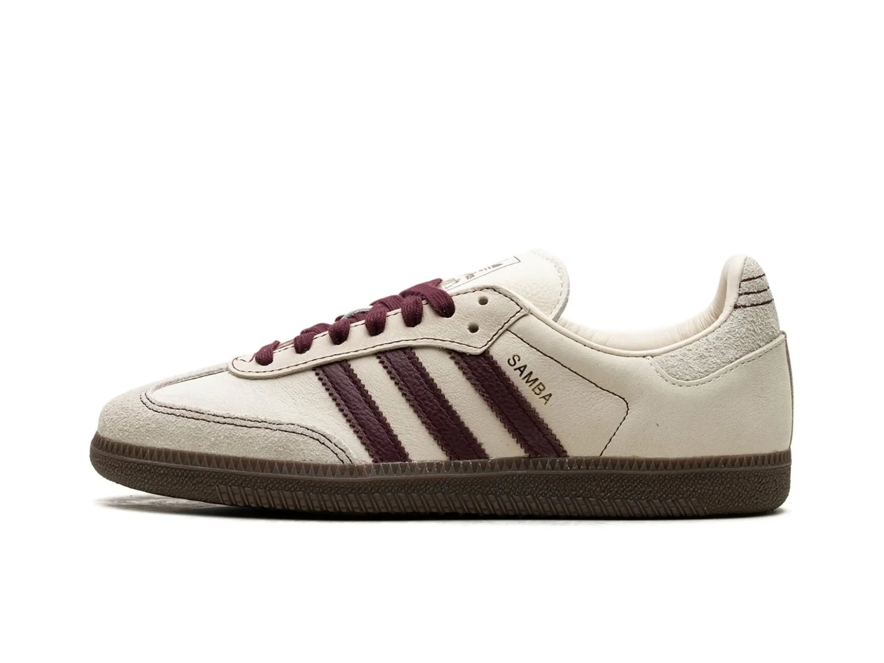 adidas Samba OG Wonder White Maroon (Women's)