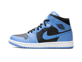 Nike Air Jordan 1 Mid "University Blue Black" - street-bill.dk