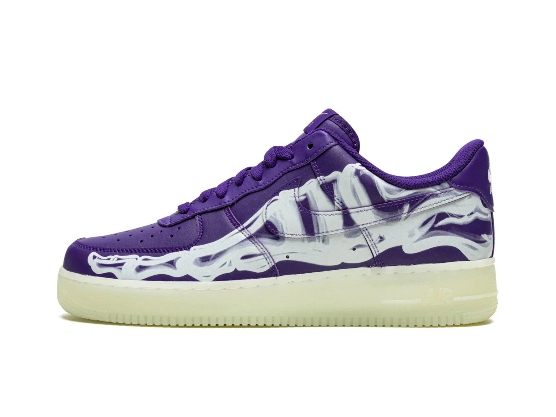 Nike Air Force 1 "Purple Skeleton Halloween" - street-bill.dk