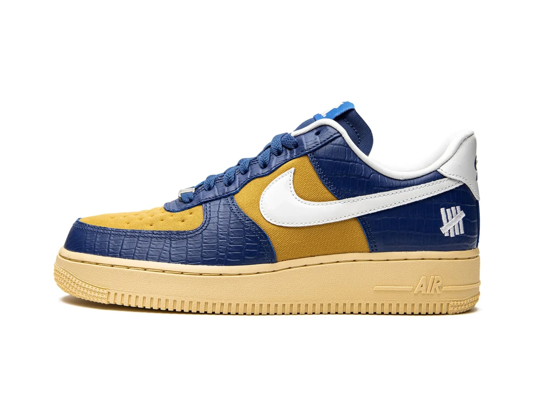 Nike Air Force 1 X UNDEFEATED "5 On It Yellow Croc" - street-bill.dk