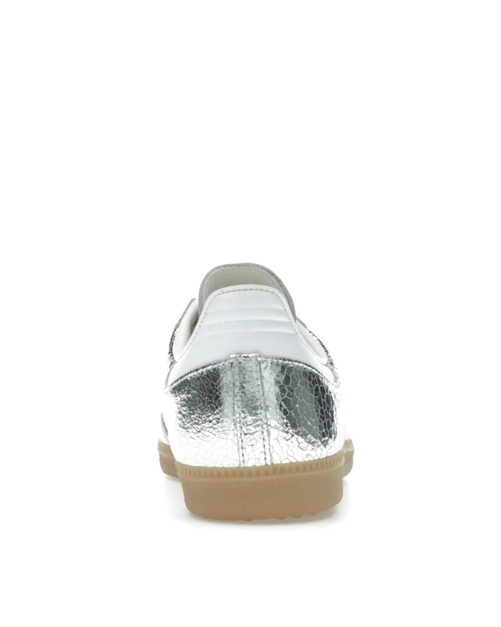 adidas Samba OG Silver Metallic Cracked Leather (Women's)