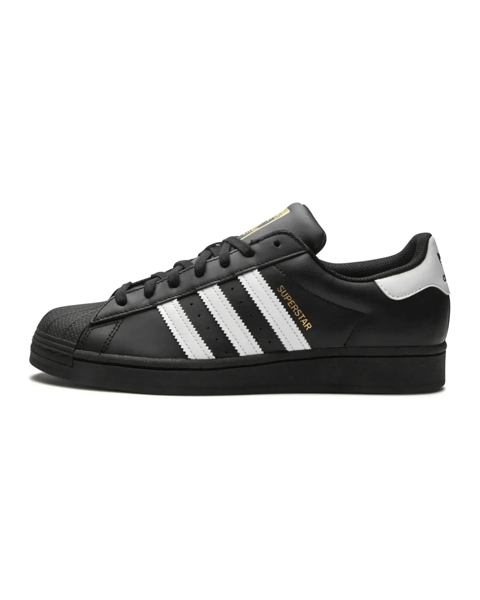 Adidas Superstar "Core Black Cloud White Gold" - street-bill.dk