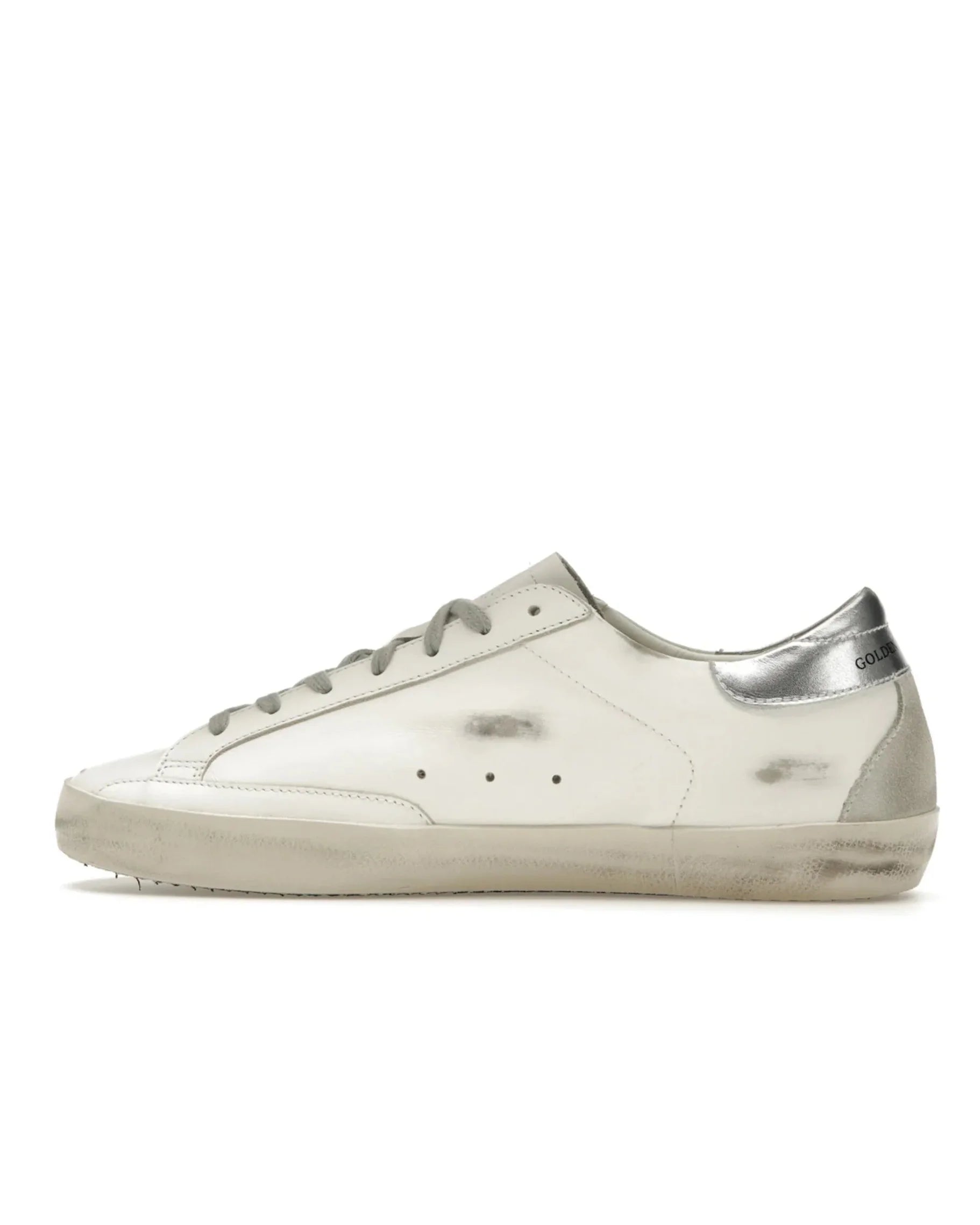 Golden Goose Super-Star White Silver