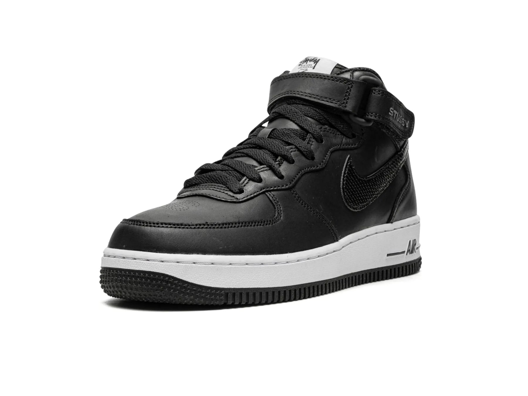 Nike Air Force 1 Mid X Stüssy "Black White" - street-bill.dk