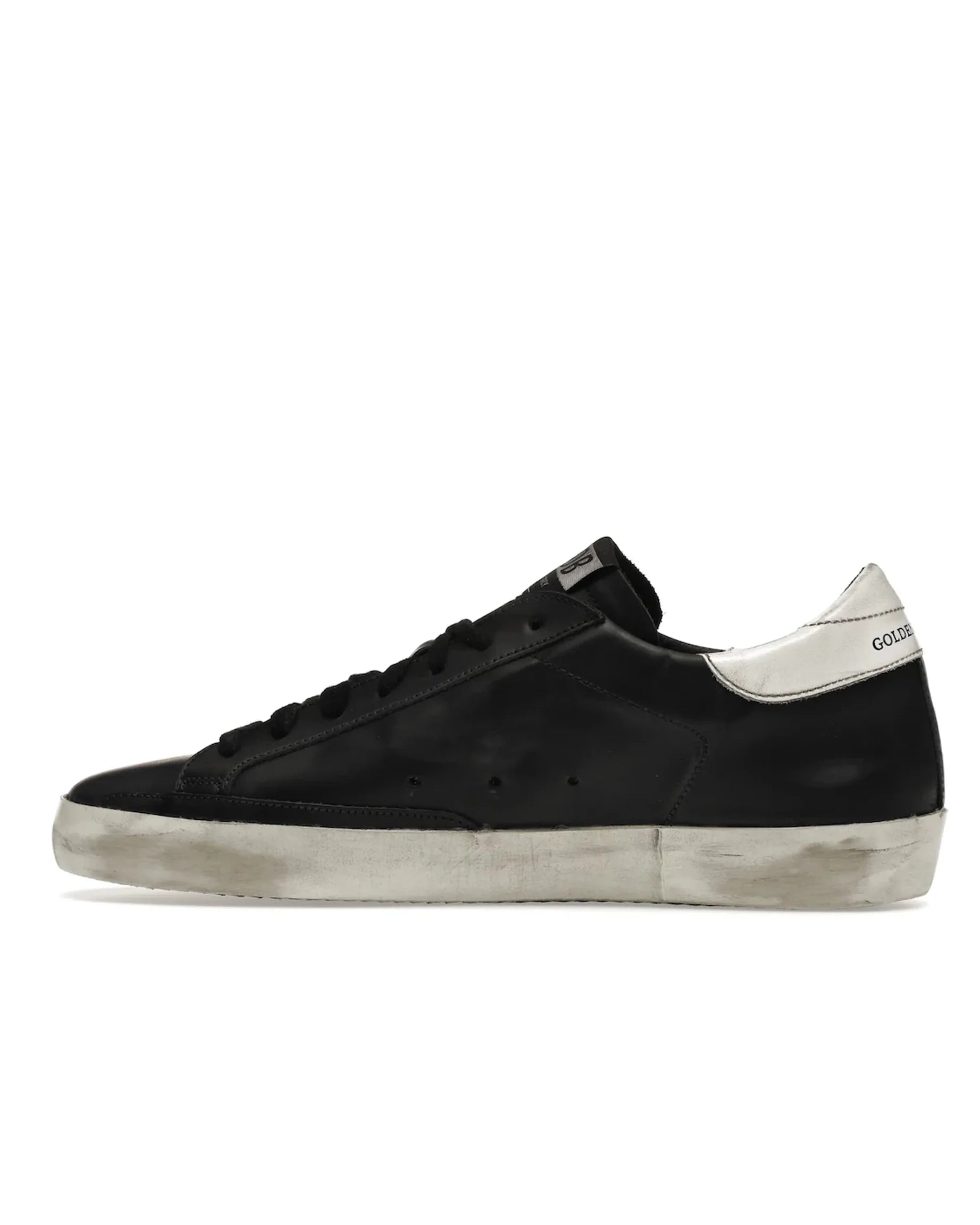 Golden Goose Super-Star Black White Leather