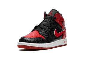 Nike Air Jordan 1 Mid "Bred Text" - street-bill.dk