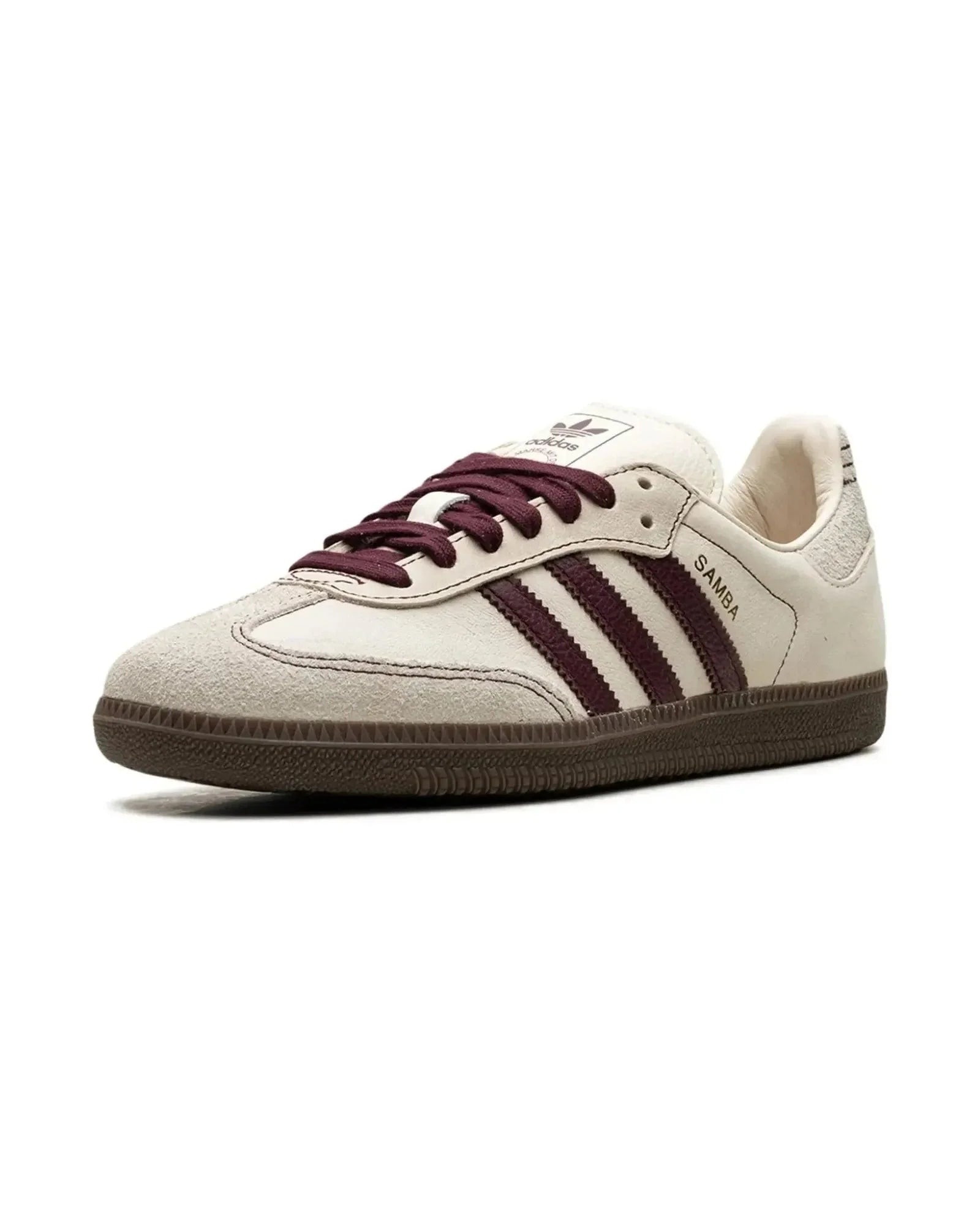 adidas Samba OG Wonder White Maroon (Women's)