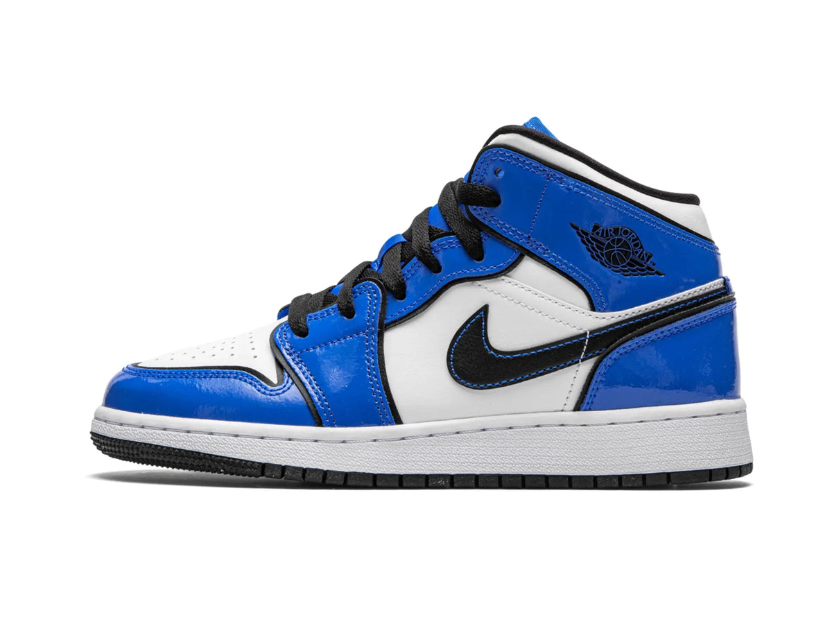 Nike Air Jordan 1 Mid "Signal Blue" - street-bill.dk