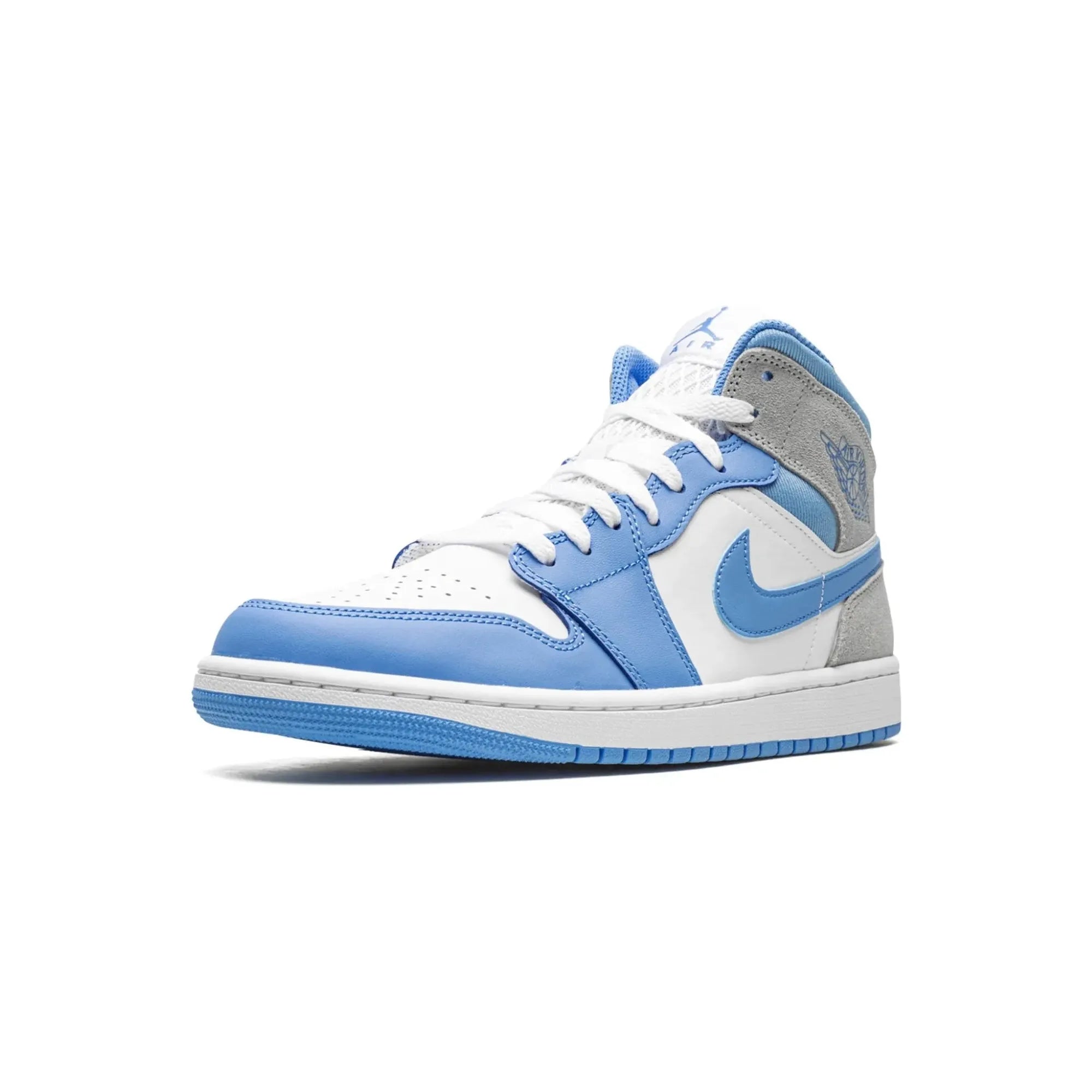 Nike Air Jordan 1 Mid "University Blue Grey" - street-bill.dk