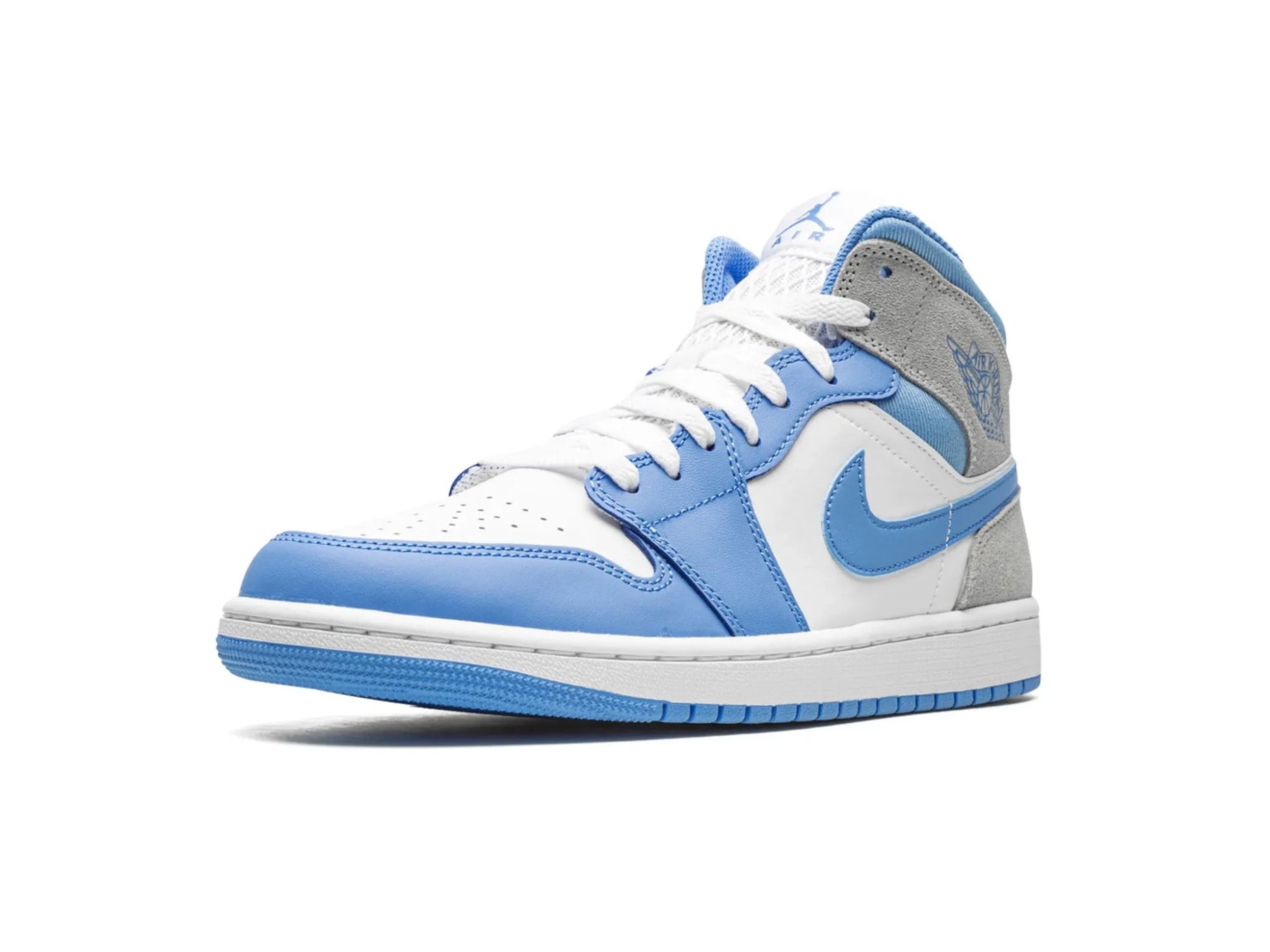 Nike Air Jordan 1 Mid "University Blue Grey" - street-bill.dk