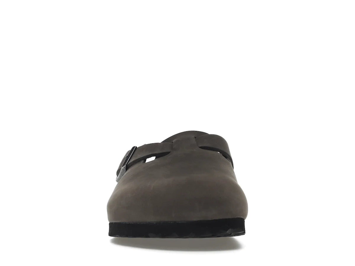 Birkenstock Boston "Soft Footbed Oiled Leather Iron Grey" - street-bill.dk