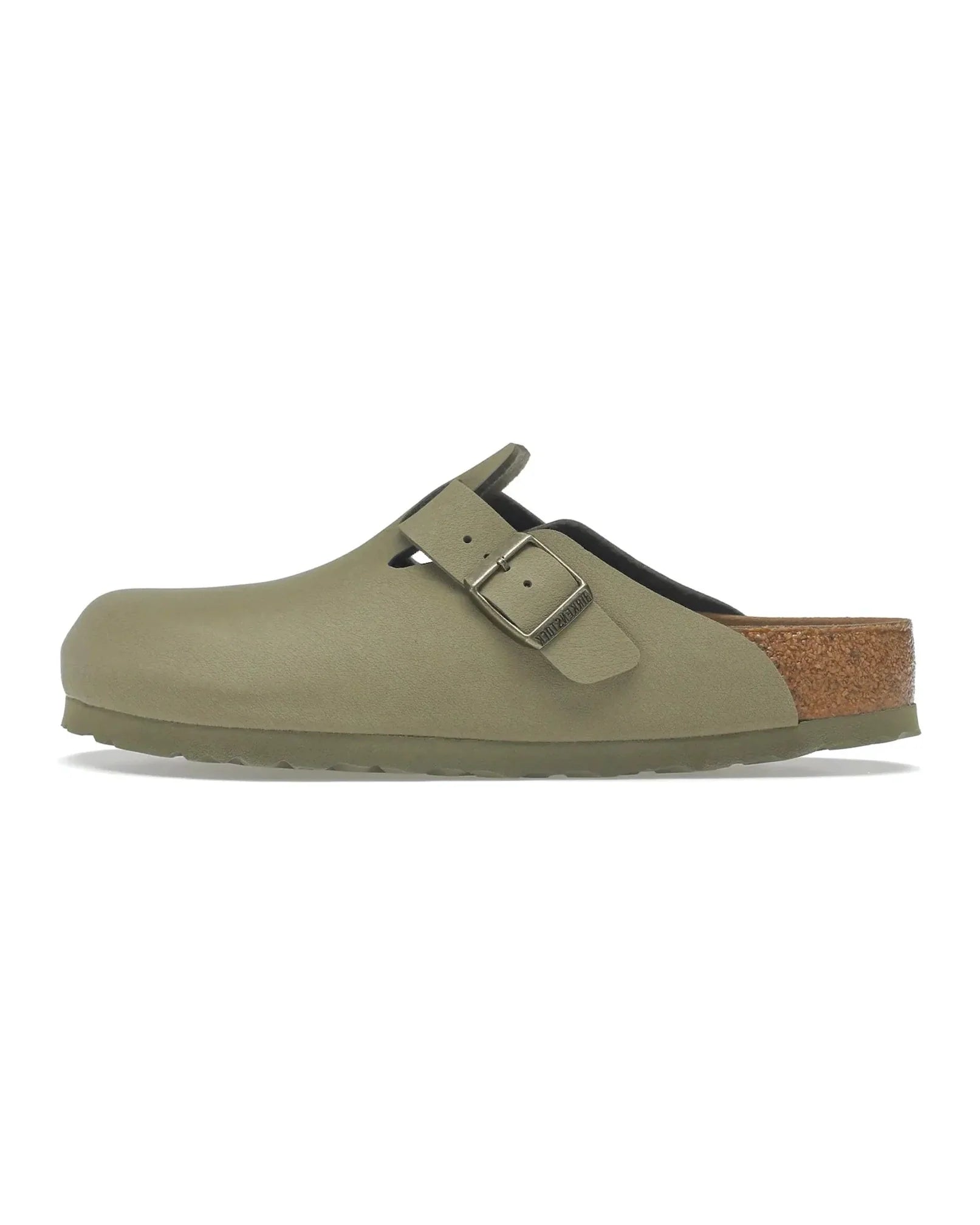 Birkenstock Boston "Vegan Birkibuc Khaki" - street-bill.dk