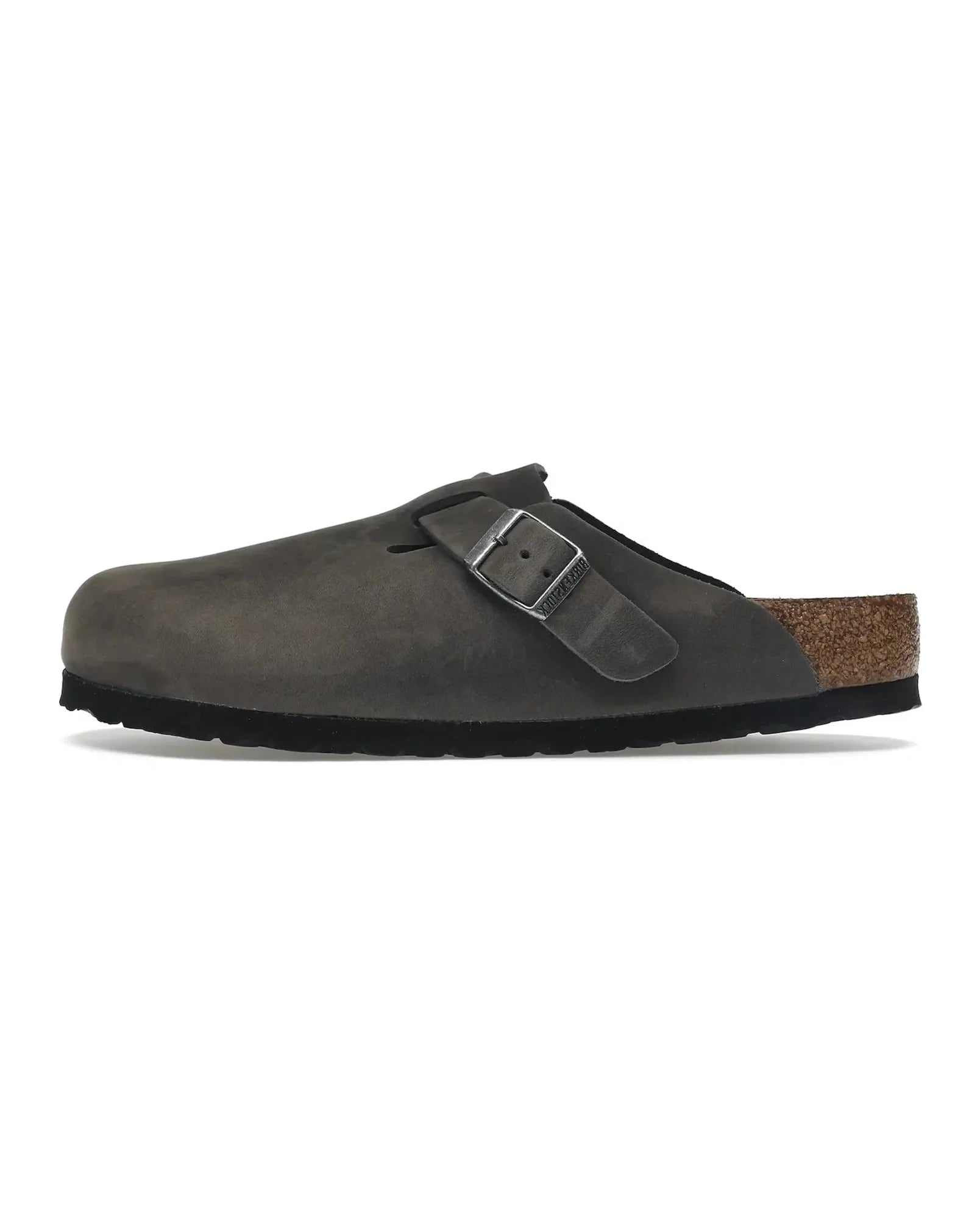 Birkenstock Boston "Soft Footbed Oiled Leather Iron Grey" - street-bill.dk