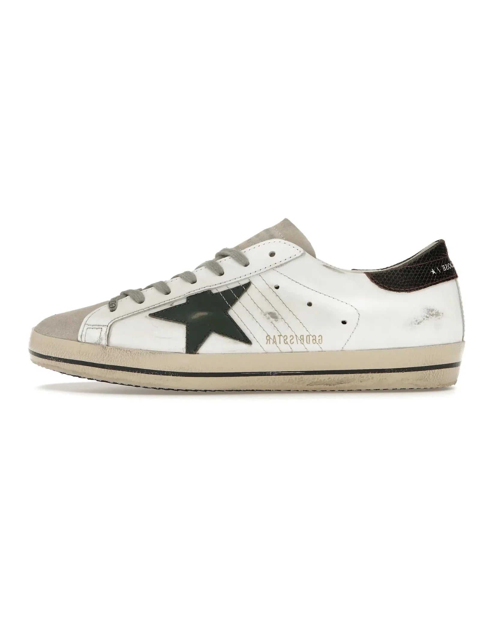 Golden Goose Super-Star White Seedpearl Green