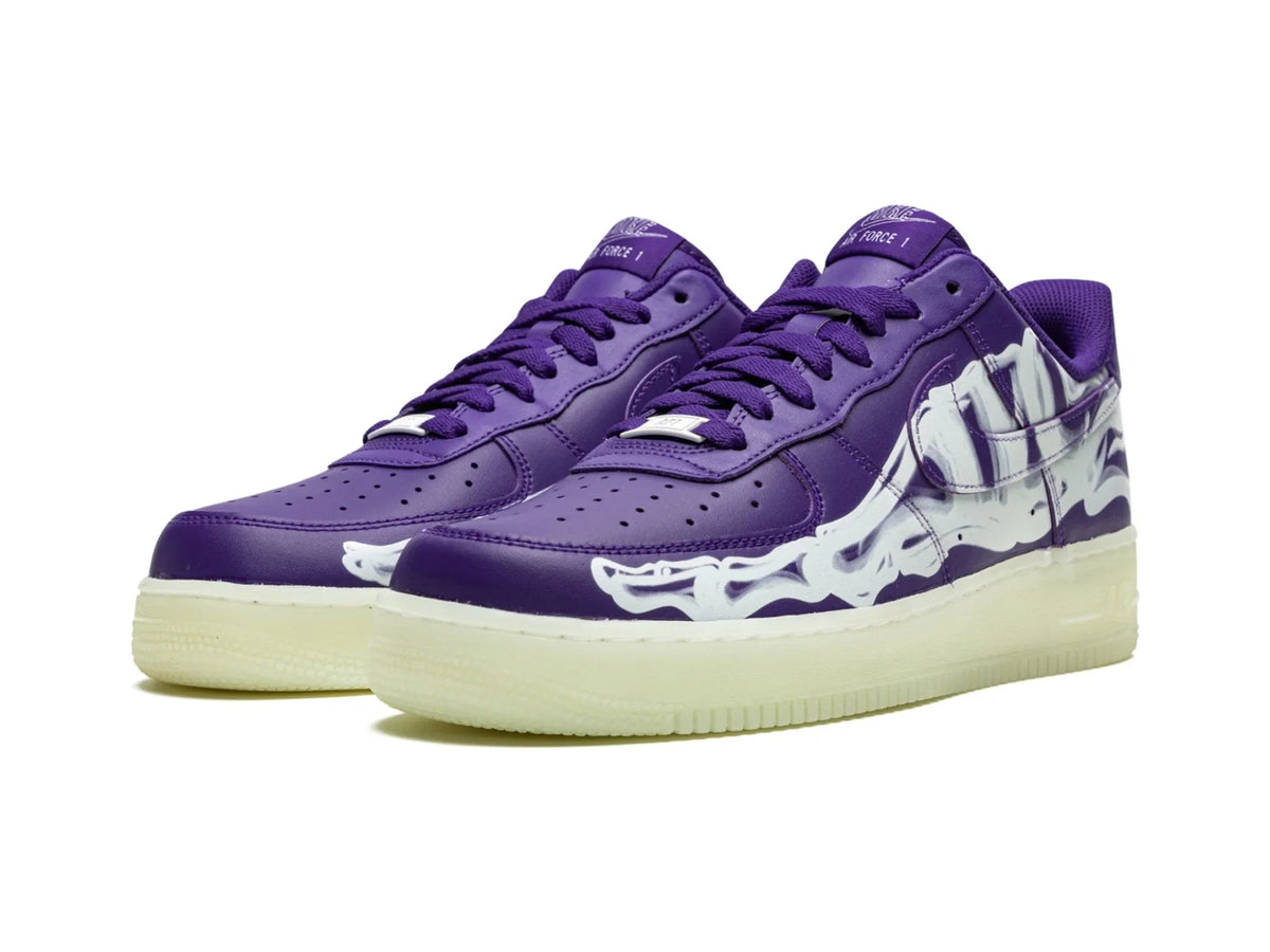 Nike Air Force 1 "Purple Skeleton Halloween" - street-bill.dk