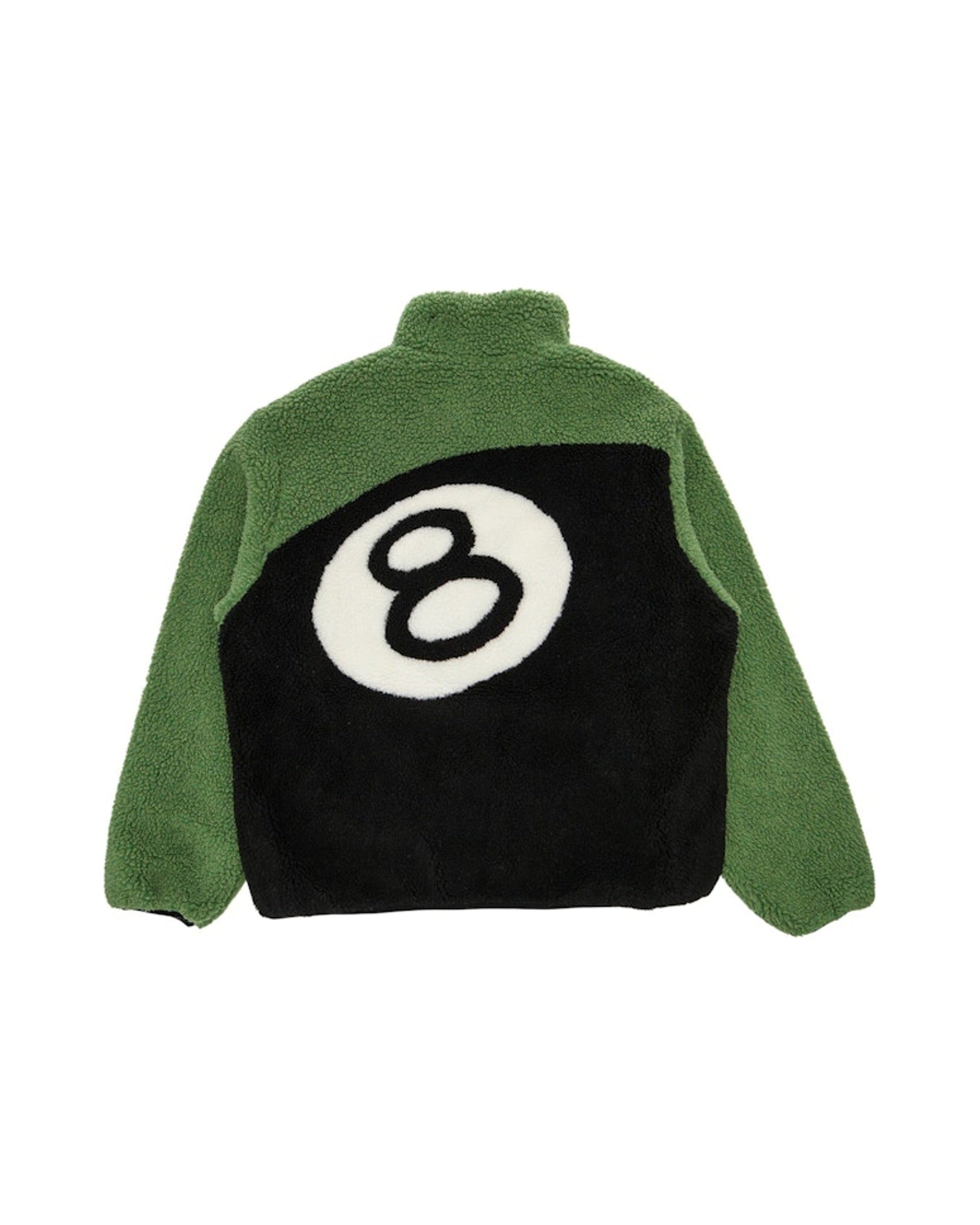 Stussy 8 Ball Sherpa Reversible Jacket Green