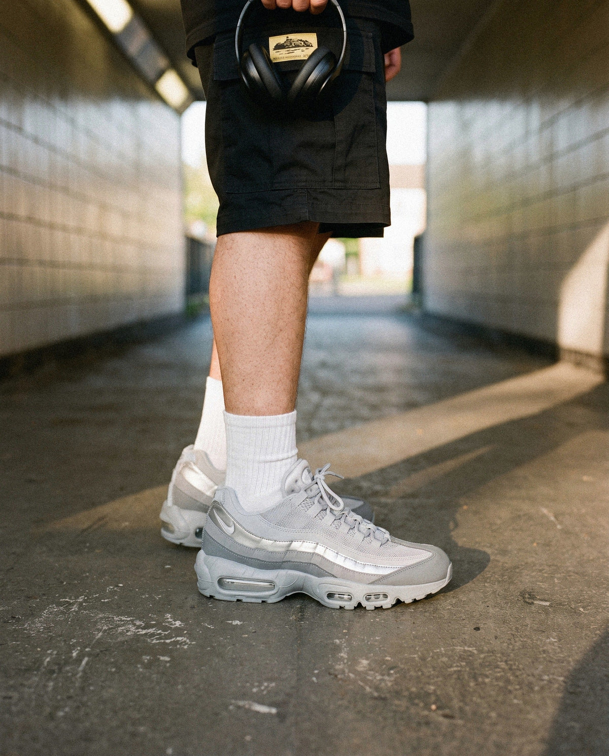 Nike Air Max 95 OG Big Bubble Wolf Grey - on foot