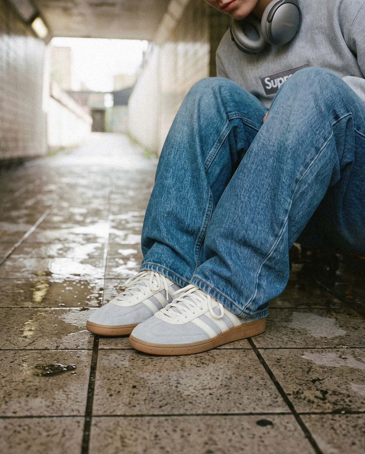 adidas Handball Spezial Wonder Silver Gum (Women's) - on foot