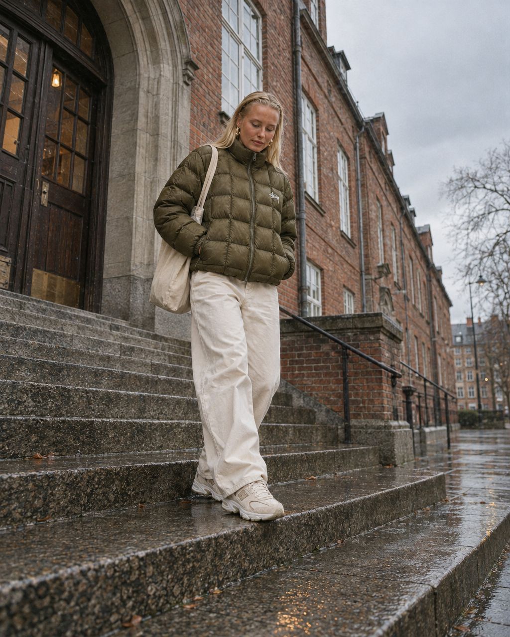 New Balance 530 Sea Salt Moonbeam - streetstyle i København