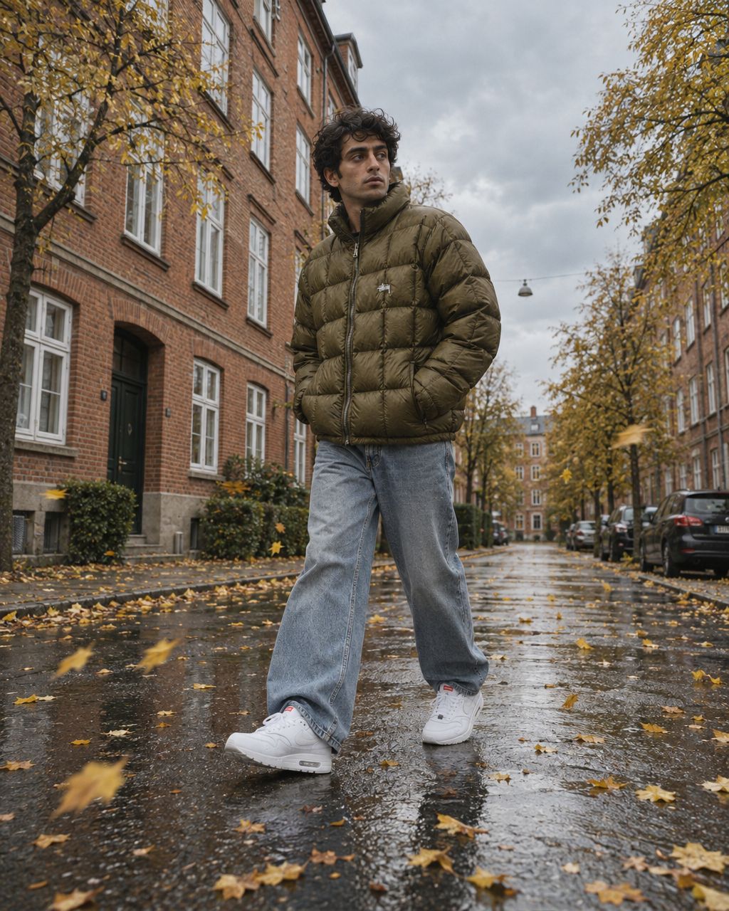 Nike Air Max 1 '87 SP Supreme Triple White - streetstyle i København