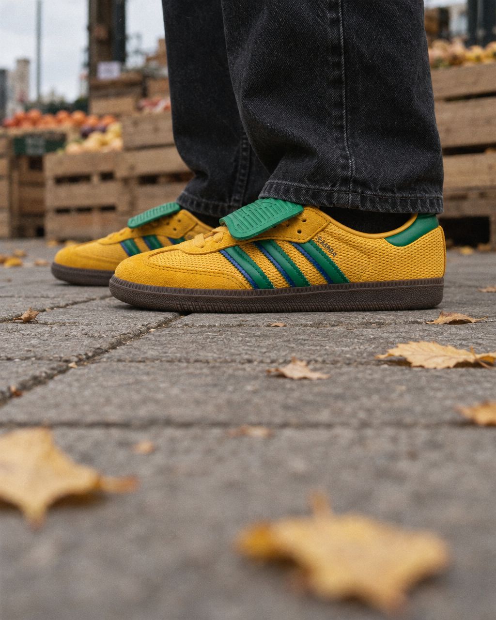 adidas Samba LT Preloved Yellow - on-foot