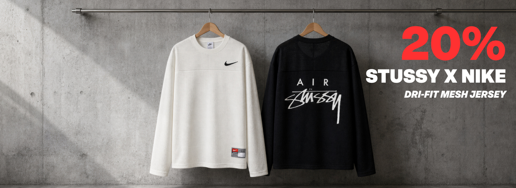 Stussy x Nike Dri-FIT mesh jersey - 20% rabatt med rabattkode hos STREET BILL