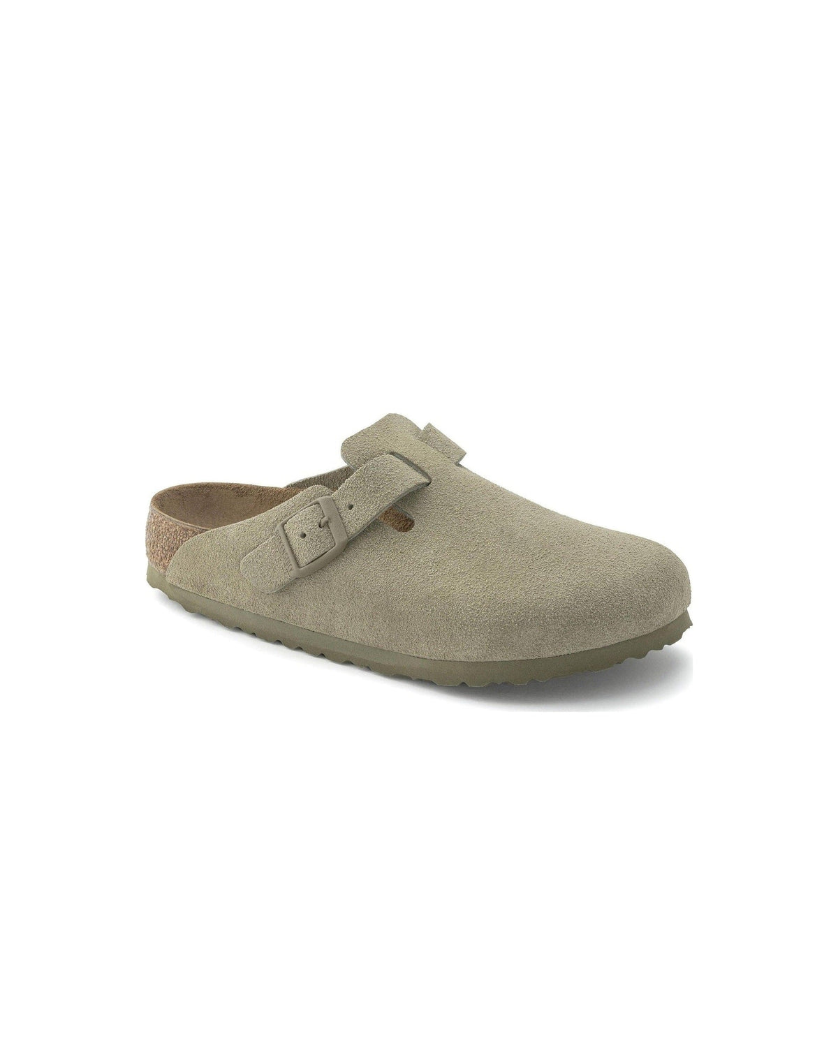Birkenstock Boston Suede Faded Khaki