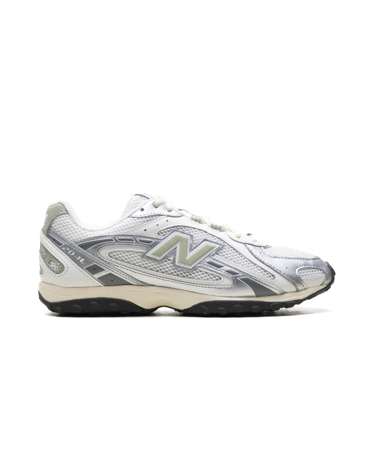 New Balance 204L Silver Metallic Sage Green