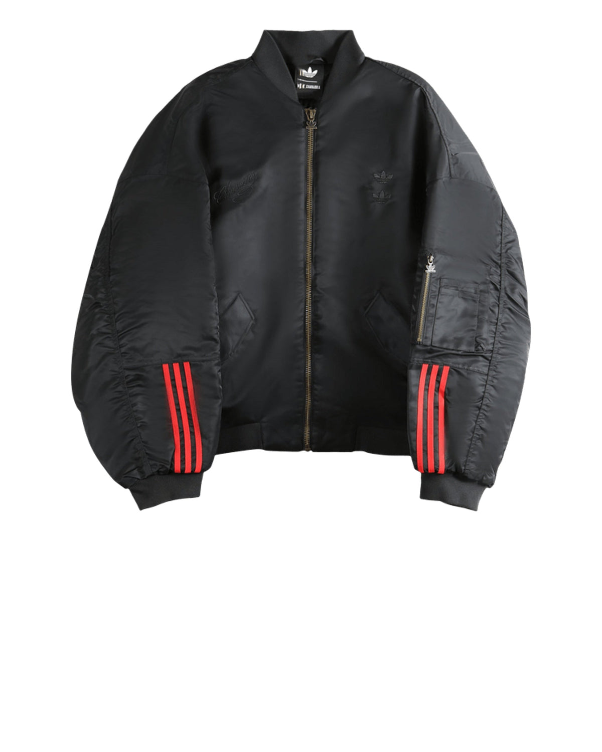 adidas x Willy Chavarria Satin Bomber Jacket Black
