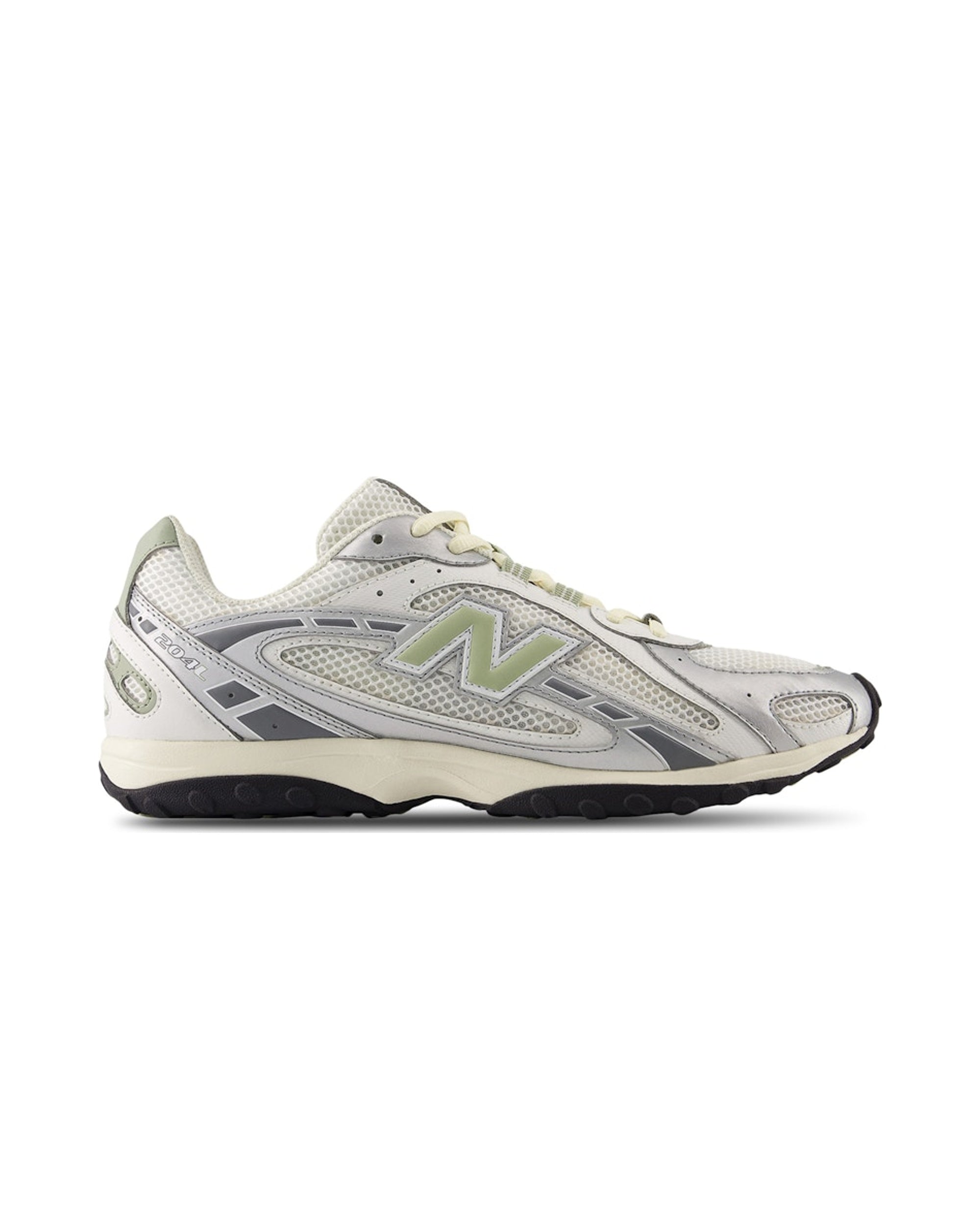 New Balance 204L Silver Metallic Sage Green